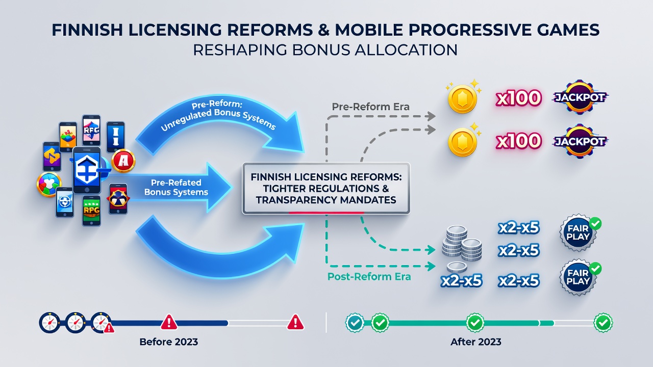 Mobile progressive games and bonus structures under Finnish regulations