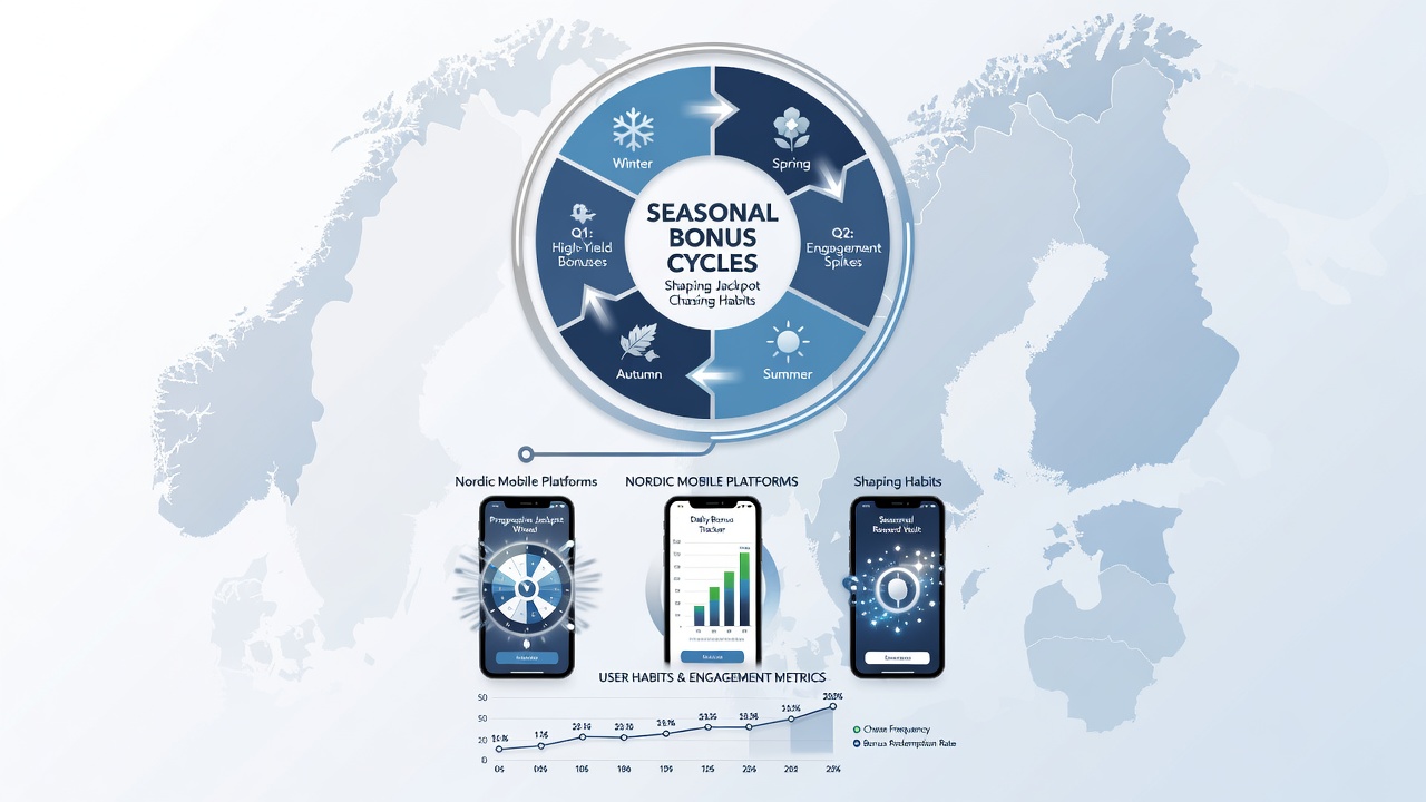 Analytics dashboard displaying seasonal trends in jackpot bets on Nordic mobile casino platforms